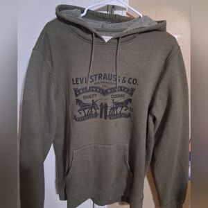 Levi's Green Graphic Hoodie for Men L